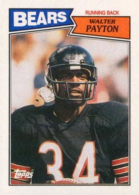 walter payton football card price